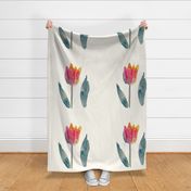 cestlaviv_parrot_tulip_stone_18x18_pillow