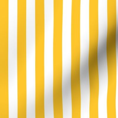 Maize Awning Stripe Pattern Vertical in White