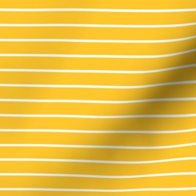 Maize Pin Stripe Pattern Horizontal in White