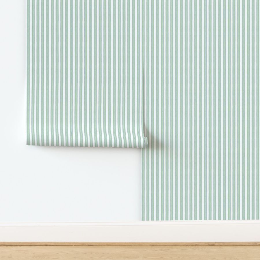 Navy Blue  and green Anderson Stripe