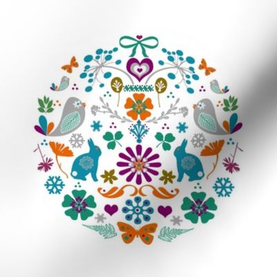 Embroidery Template Meadow