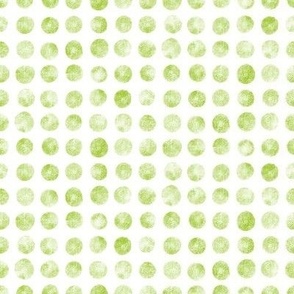 Polka Dots Are Ditsy -avocado green