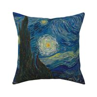 Starry Night - bright colors - 29.7" wide, 24" tall repeating panel