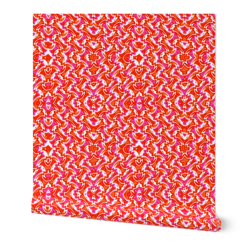 red deco zigzag - extra-bright