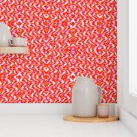 red deco zigzag - extra-bright