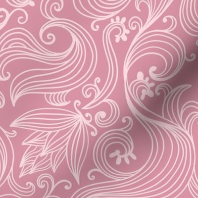 Rococo Swoosh Puce Pink