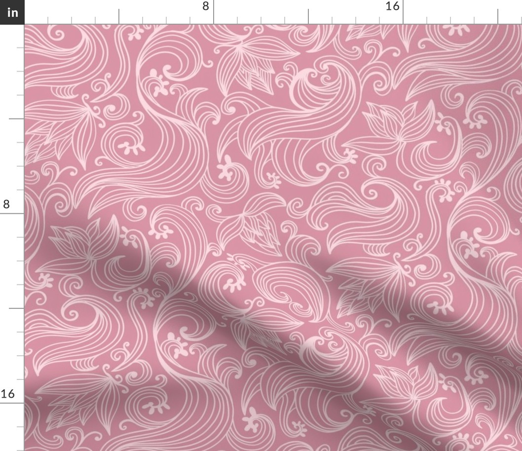 Rococo Swoosh Puce Pink