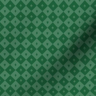 Playing Card Suits Checker - Green