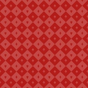 Playing Card Suits Checker - Red