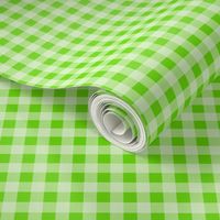 Smaller Scale Spring Green Watermelon Lime Gingham Checker