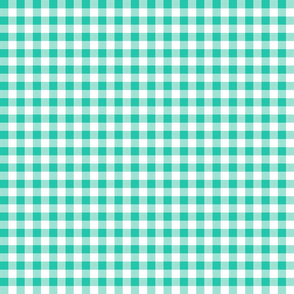 Mint Gingham 1/2 in squares