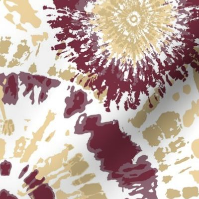 Garnet and Gold Tie Dye Small