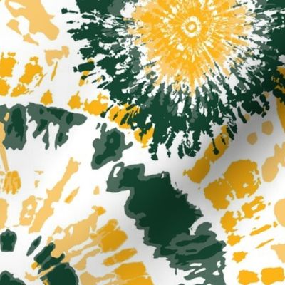 Green and Yellow Tie Dye Small