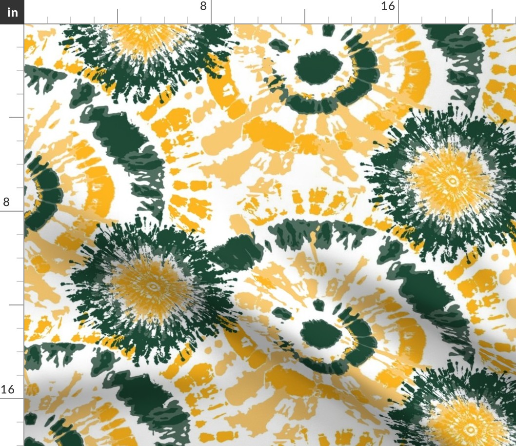 Green and Yellow Tie Dye Small
