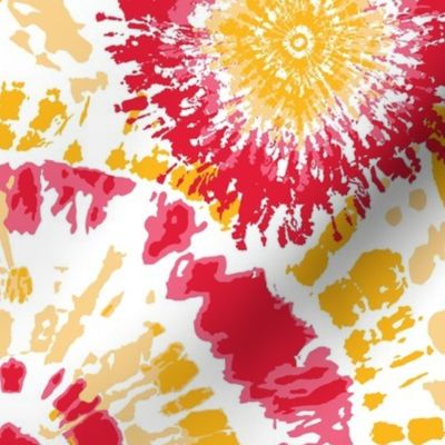 Red and Yellow Tie Dye Small