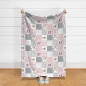 pink horse patchwork - little lady - rotated