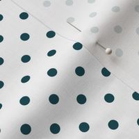 Teal Green and Silver Quarter inch dot-01