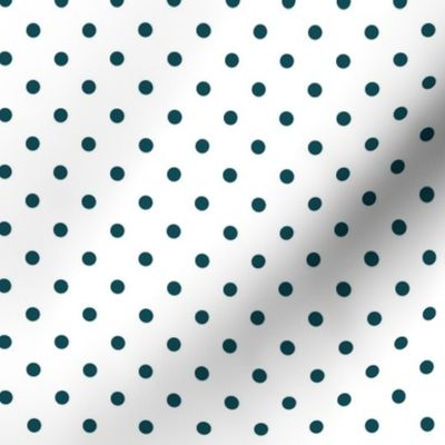 Teal Green and Silver Quarter inch dot-01