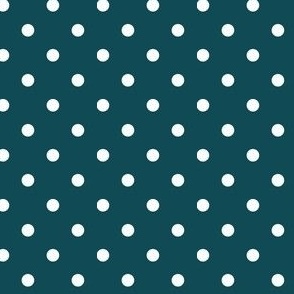 Teal Green and Silver Quarter inch dot-02