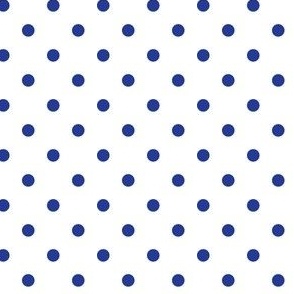 Royal Blue and Orange quarter inch dot-03