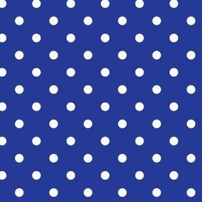 Royal Blue and Orange quarter inch dot-04