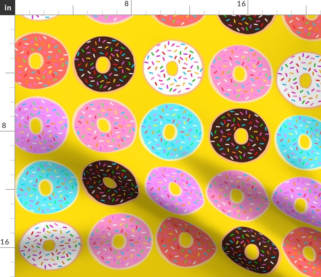 I Go Nuts For Donuts - Yellow