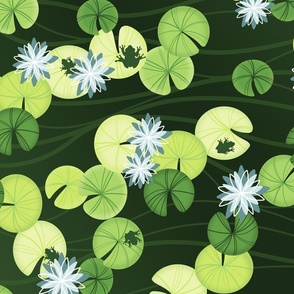 Lotus and Frogs 