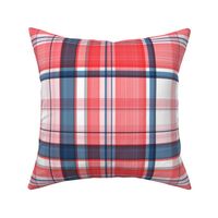  Large twill plaid light red and blue by art for joy lesja saramakova gajdosikova design