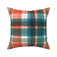 Large twill plaid light with orange and by art for joy lesja saramakova gajdosikova design