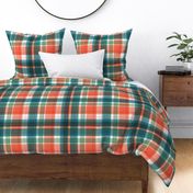 Large twill plaid light with orange and by art for joy lesja saramakova gajdosikova design