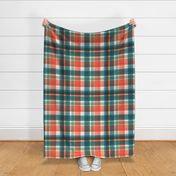 Large twill plaid light with orange and by art for joy lesja saramakova gajdosikova design