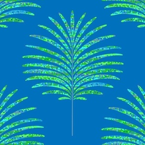 Palm in blue