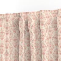 Monochrome Damask Pink by DEINKI (Small Scale)