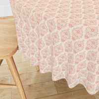 Monochrome Damask Pink by DEINKI (Small Scale)