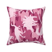 Pink Camo Dinosaurs Rotated - extra large scale