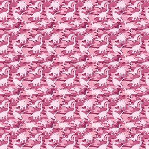 Pink Camo Dinosaurs- small scale