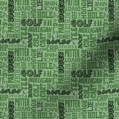 Small Scale Golf Terms in Green