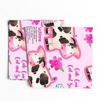 Cute Cow Easy Cut and Sew Stuffie