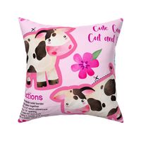 Cute Cow Easy Cut and Sew Stuffie