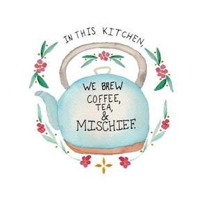 Brewing Mischief Embroidery Template