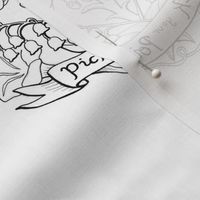 Pick Your Poison - Linework Embroidery Template