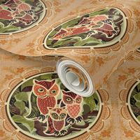 Owl in the Family embroidery template 