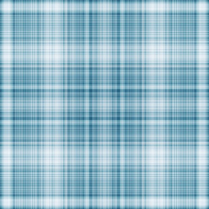 Large Blue and White Fine Line Plaid