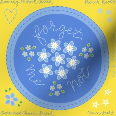 Forget Me Not Embroidery