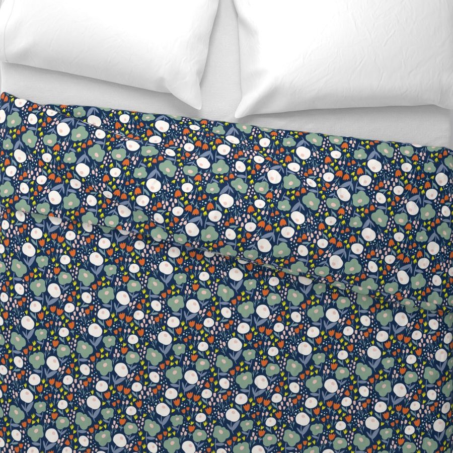 Sweet Floral Navy