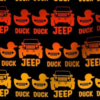 Big Duck Duck Jeep Red Orange Yellow Black