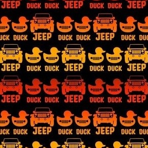 Small Duck Duck Jeep Red Orange Yellow Black