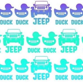 Big Duck Duck Jeep Green Blue Purple