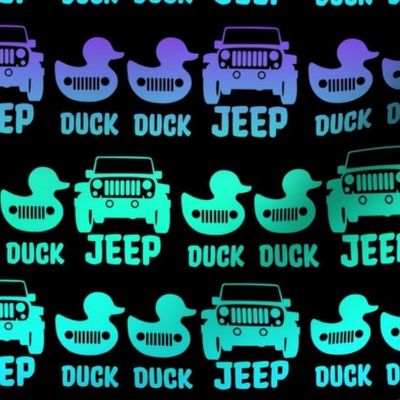 Big Duck Duck Jeep Green Blue Purple Black