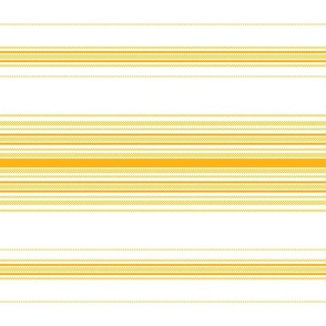 Racing stripe in golden yellow